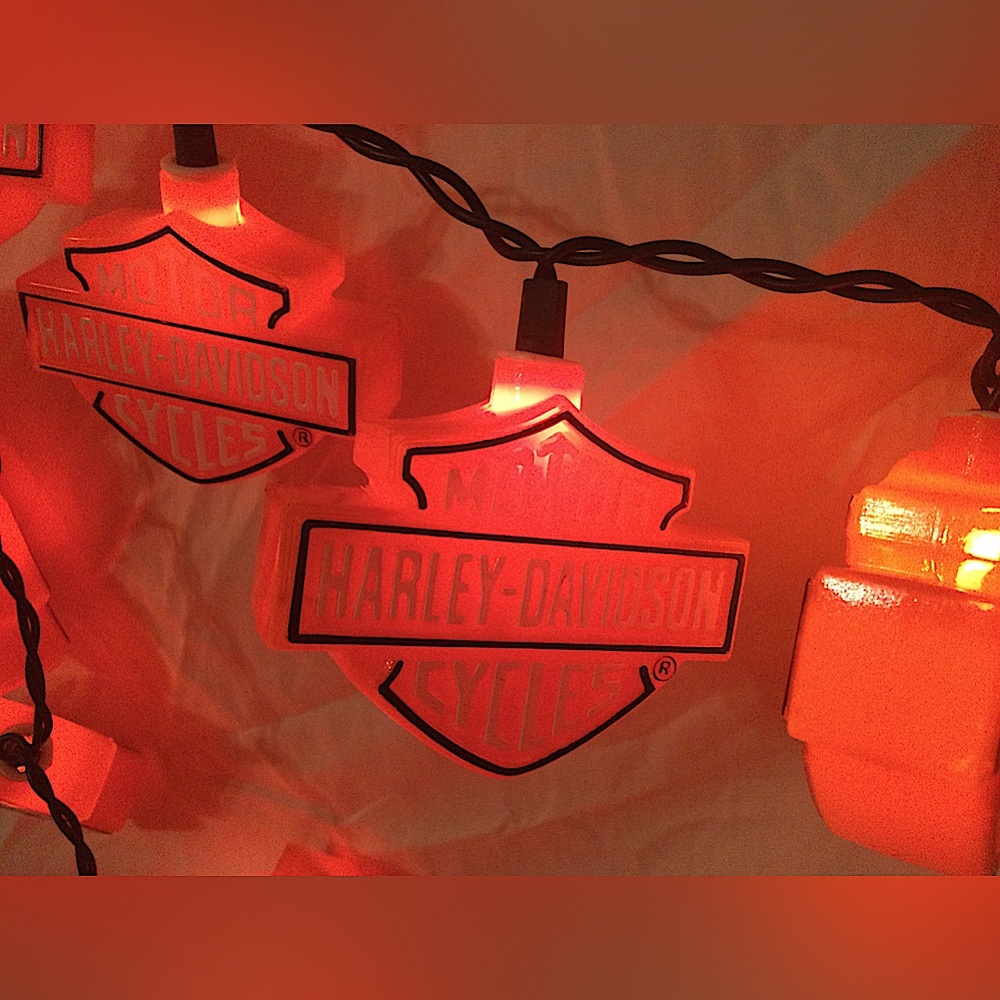 Harley Davidson PARTY LIGHTS 2 Strings of 20 For Party or Christmas